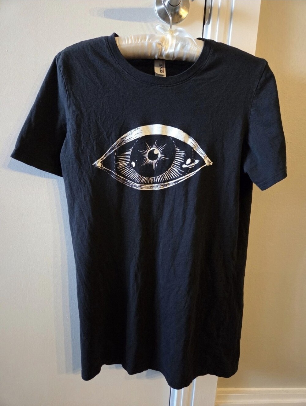 Black T-Shirt with Eye Design